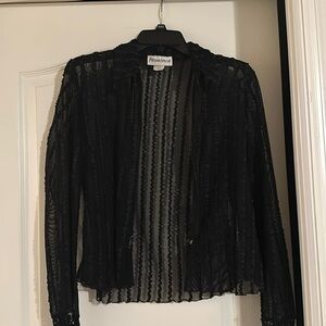 Francesca Zip Up Black Bolero